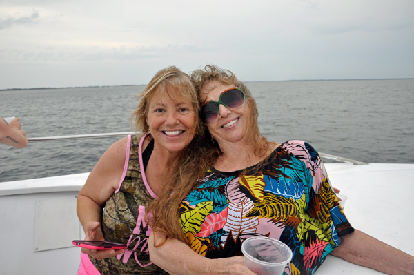 Karen Duquette made friends on the boat